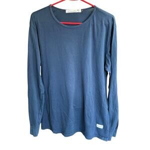 Kinetix Casual Luxury Shirt Men's Long Sleeve Blue L athleisure active